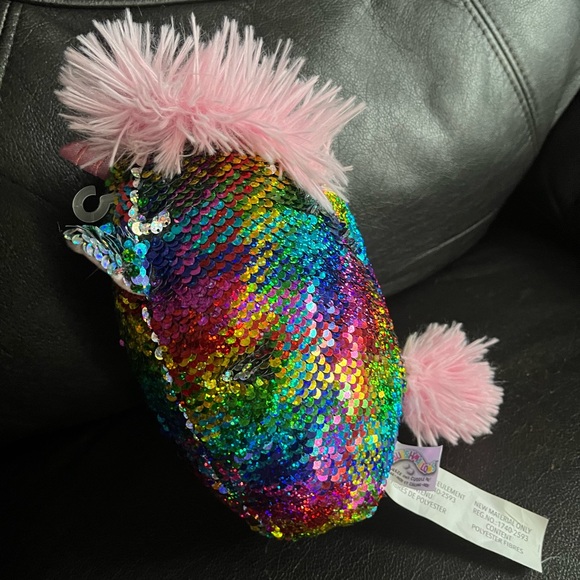 Sequin piggy unicorn Squishmallow 8 inch squish mallow - Picture 2 of 3